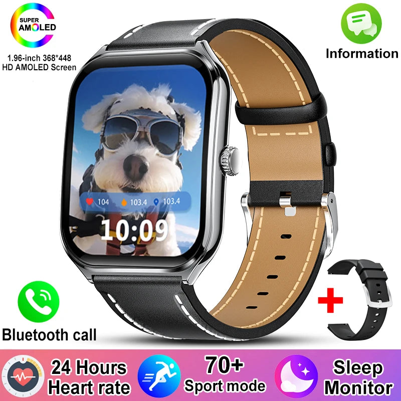 Ultra dünne Smartwatch 1,96" AMOLED mit Sportmodus