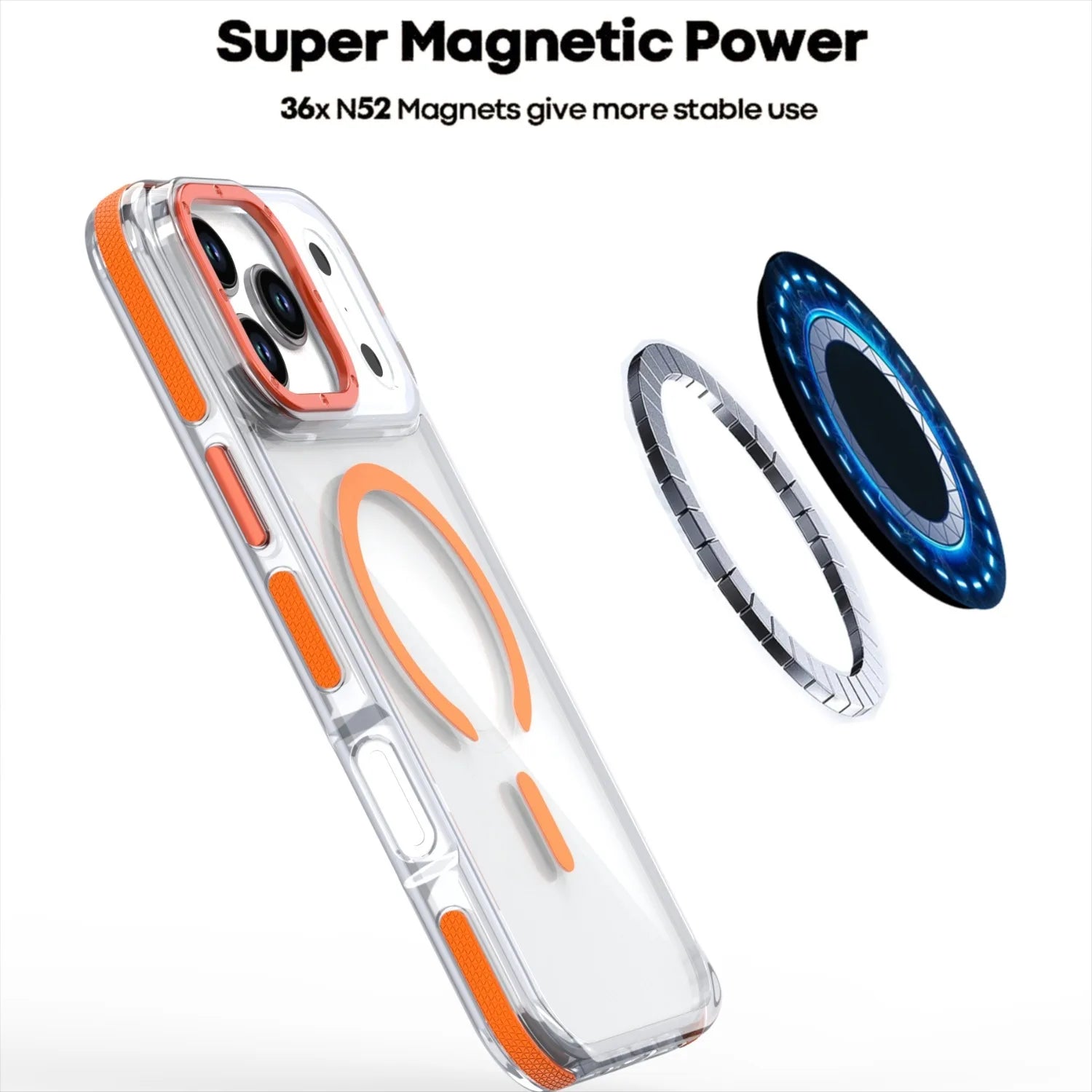 Transparente Magnetische Magsafe Hülle für iPhone
