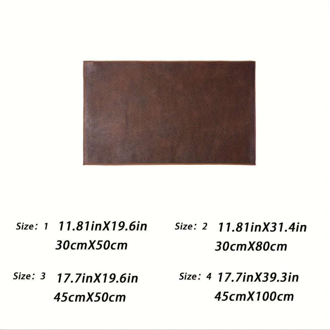 Luxuriöser Kunstleder Tischläufer