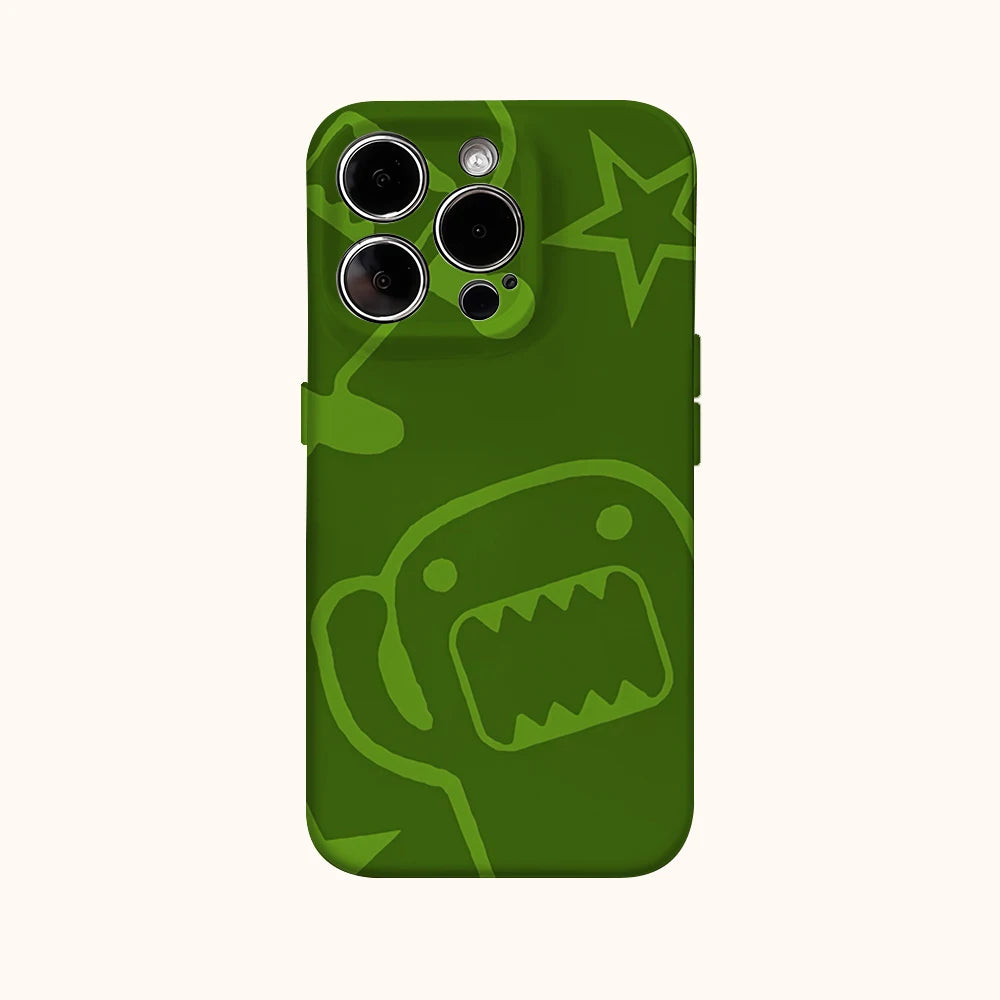 Domo Hülle iPhone grün mit doppelter Rückseite