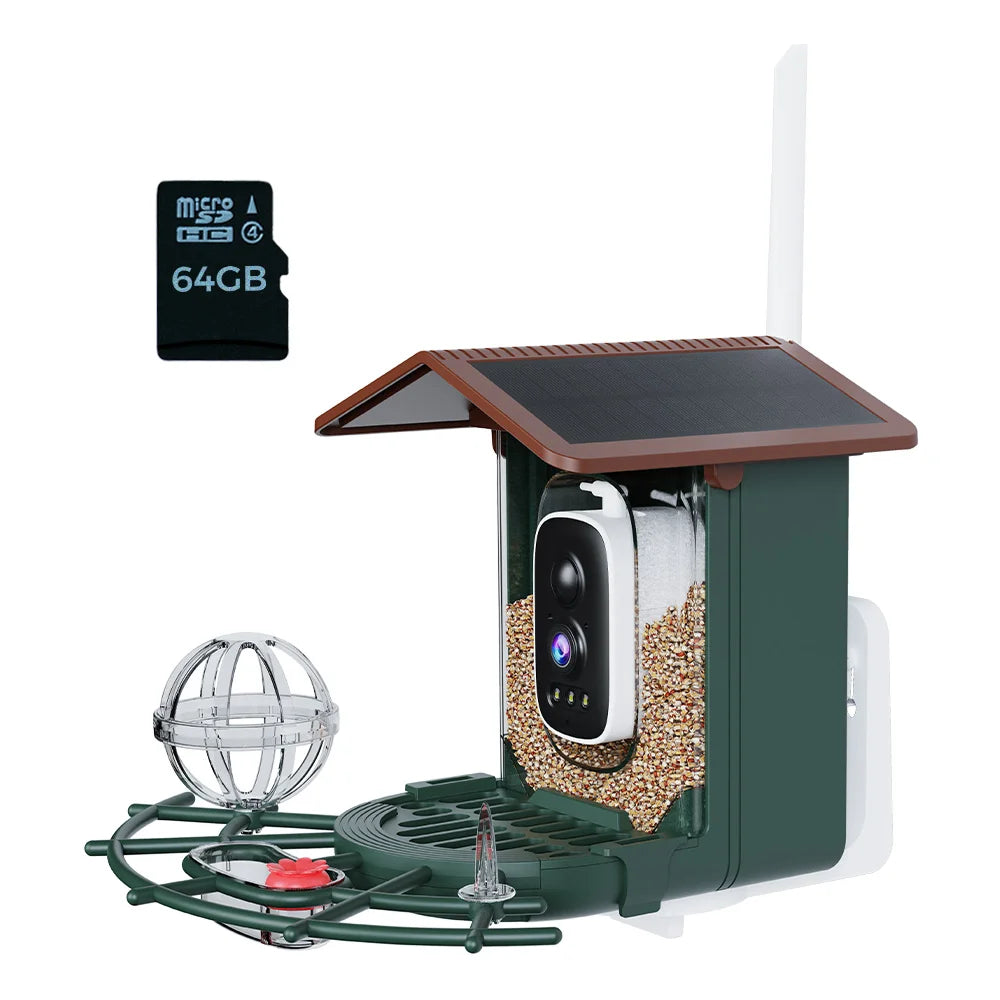 3MP Smart Vogelhaus Kamera mit 5G WLAN & Nachtsicht
