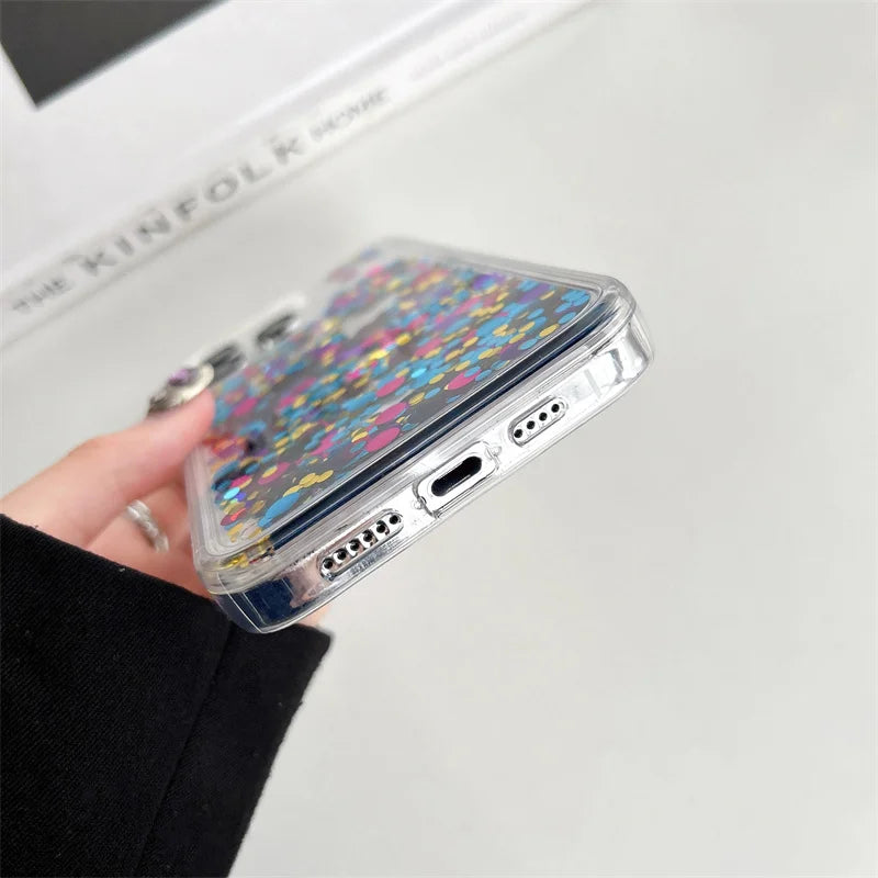 Glitzernde Flüssighülle für iPhone 17 Pro Max