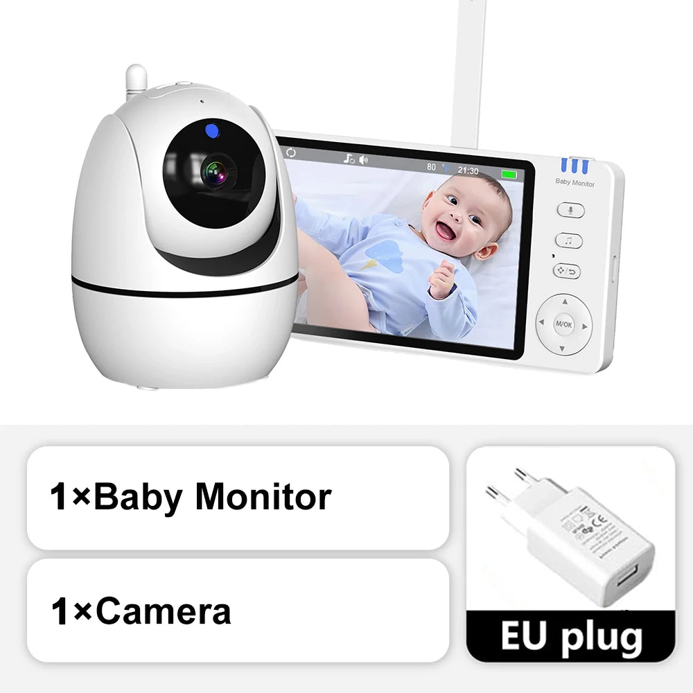 5 Zoll Baby Monitor PTZ Kamera mit Temperatur & Lieder