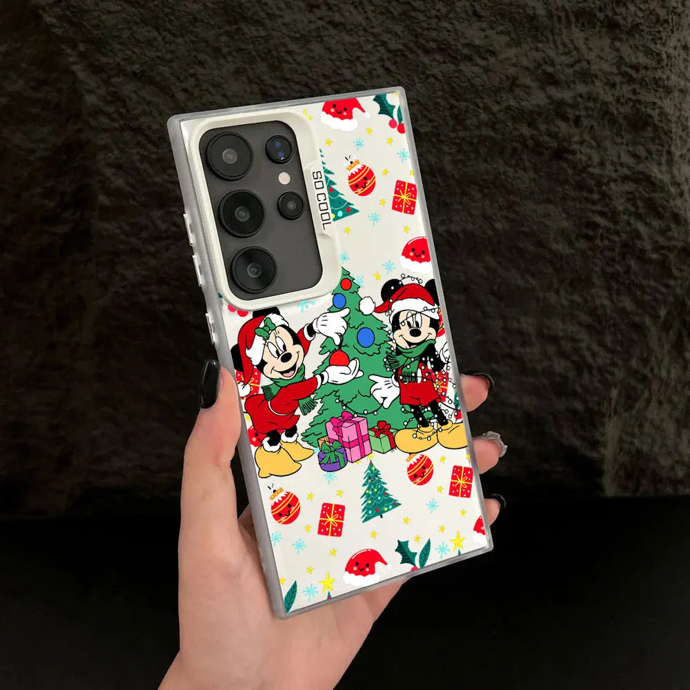 Mickey Minnie Weihnachts Handyhülle für Samsung S25