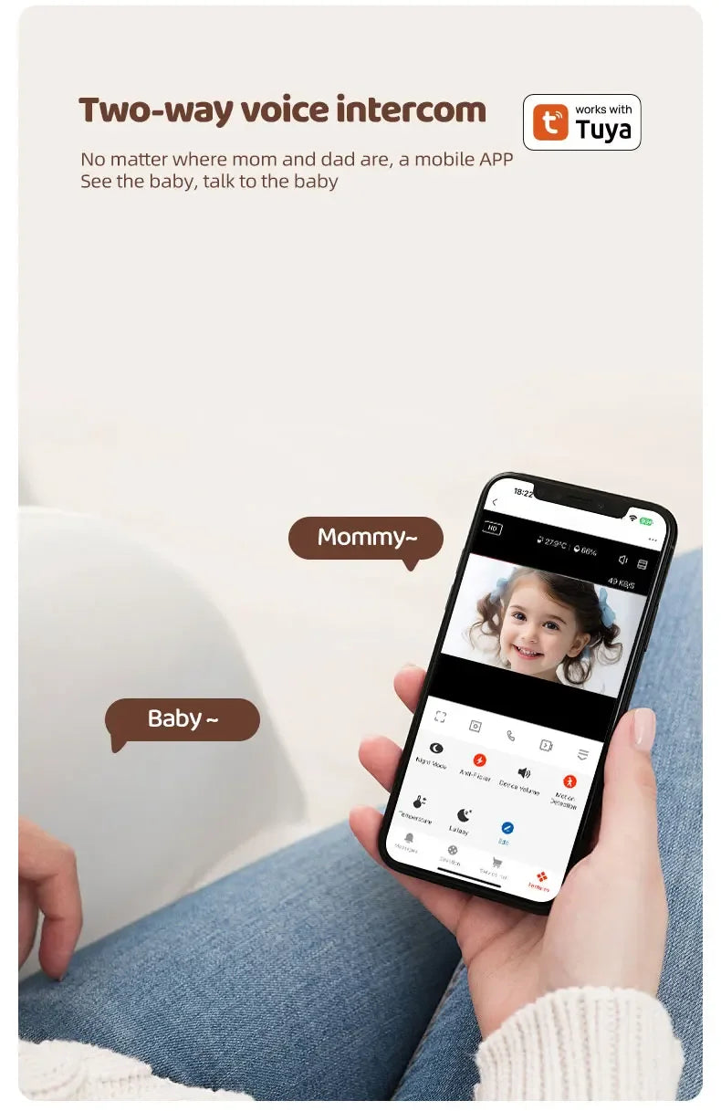 C11 Smart Baby Monitor HD Kamera mit Musikfunktion