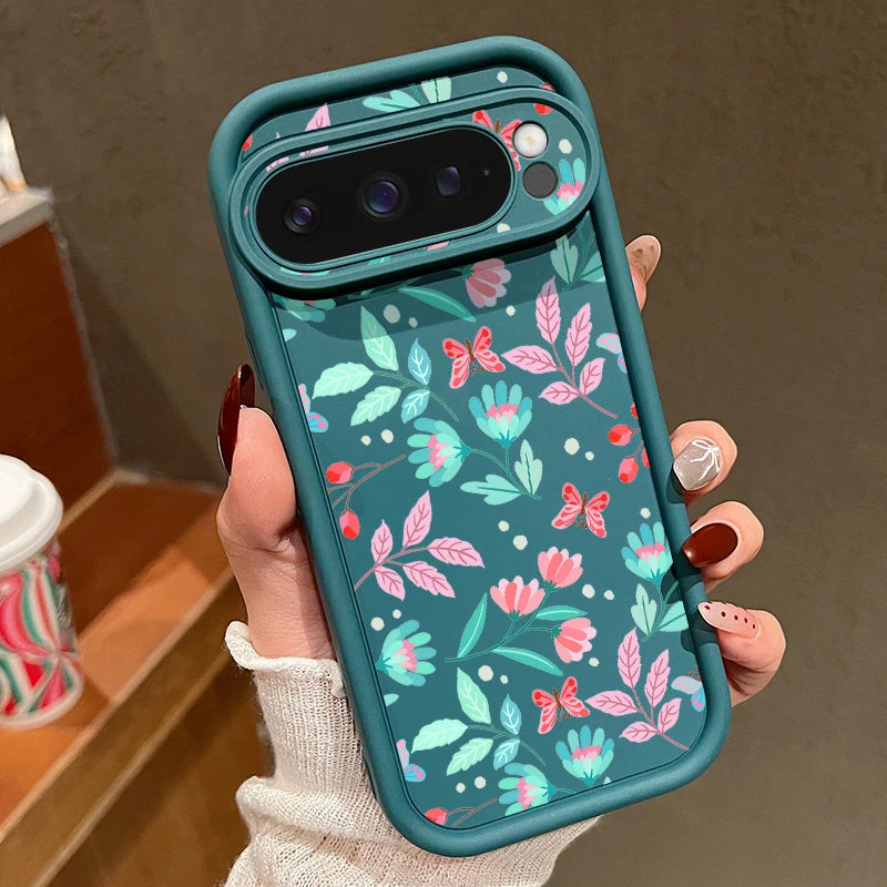 Bunte Blumen TPU-Hülle für Pixel 7–9