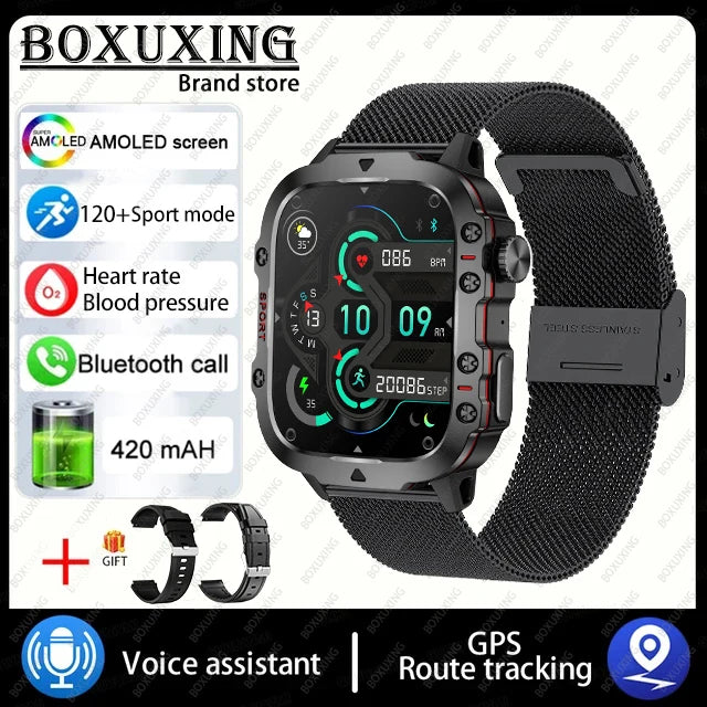 Outdoor Smartwatch 2024 mit GPS und AMOLED Display