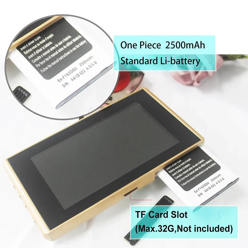 Digital video door viewer with 4.3" monitor & sensor