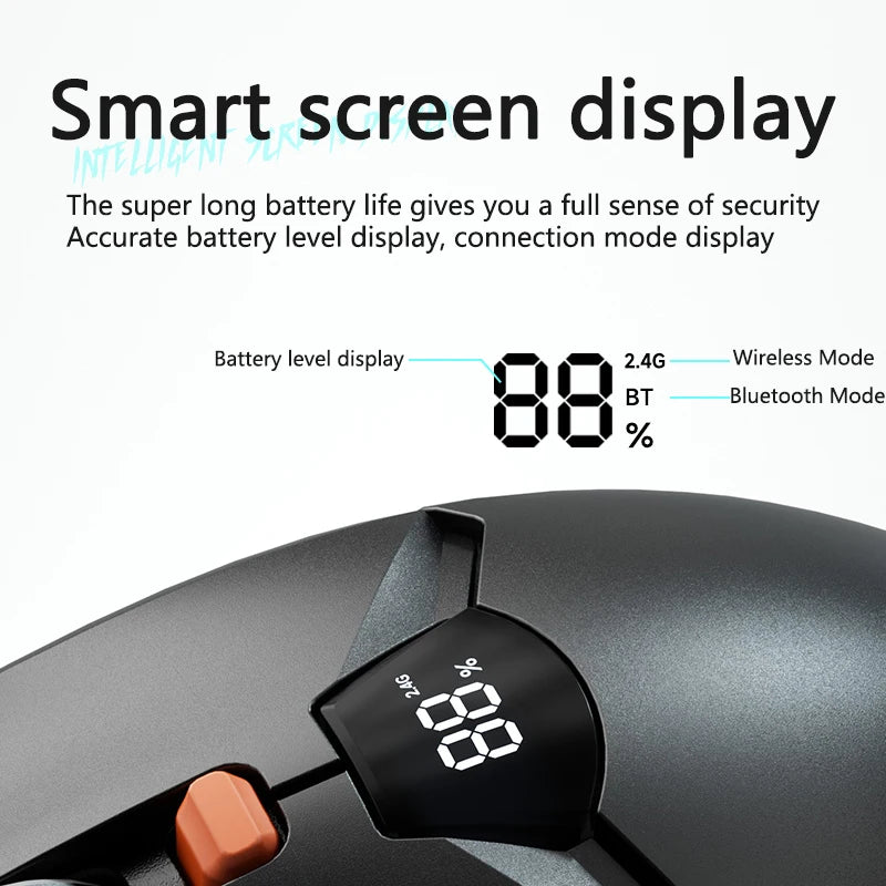 Gaming Bluetooth Maus mit Display & Silent Klicks