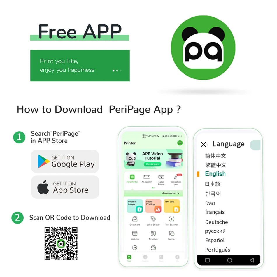 PeriPage A3X Mobiler Thermodrucker für Fotos & Etiketten