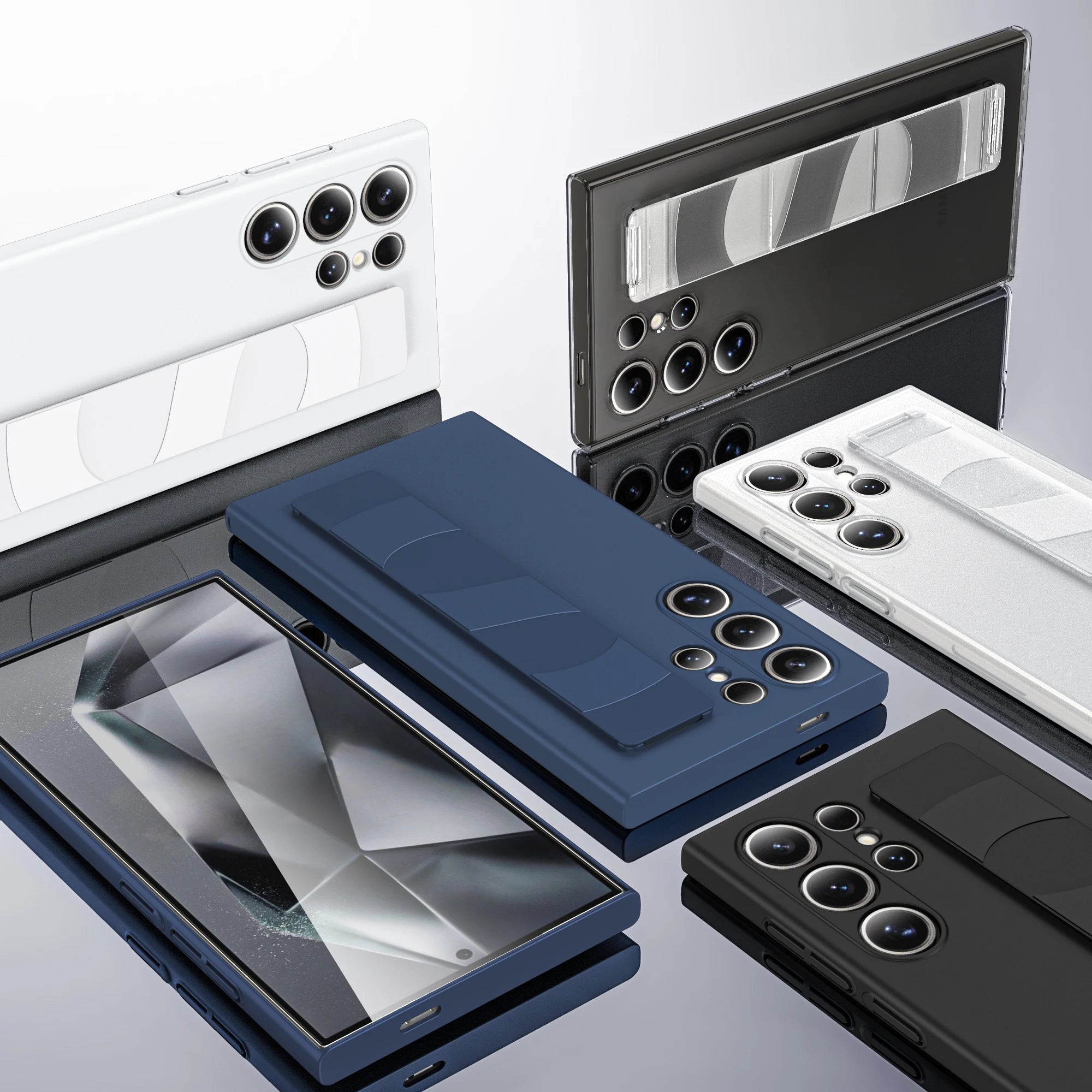 Matte Handyhülle mit Handschlaufe für Samsung S25