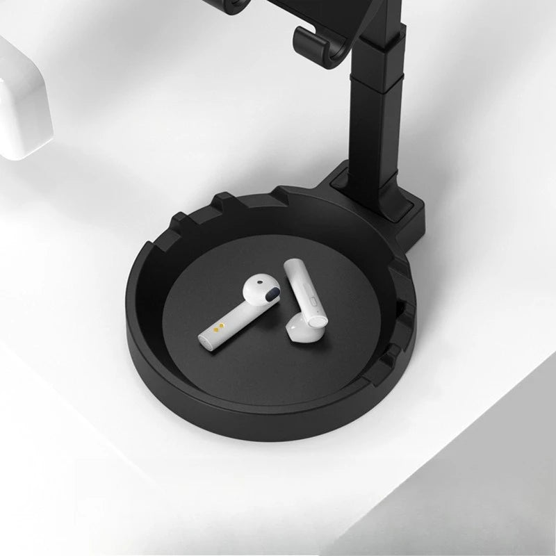 Multifunctional headphone stand for desk