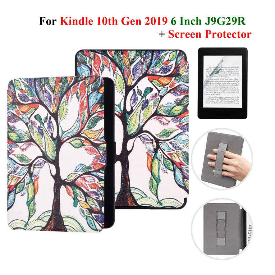 Étui + protection d'écran pour Kindle 10e génération 6 pouces