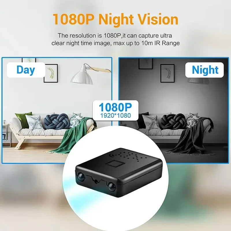 Mini WLAN Kamera 4K HD mit Nachtsicht und App-Steuerung