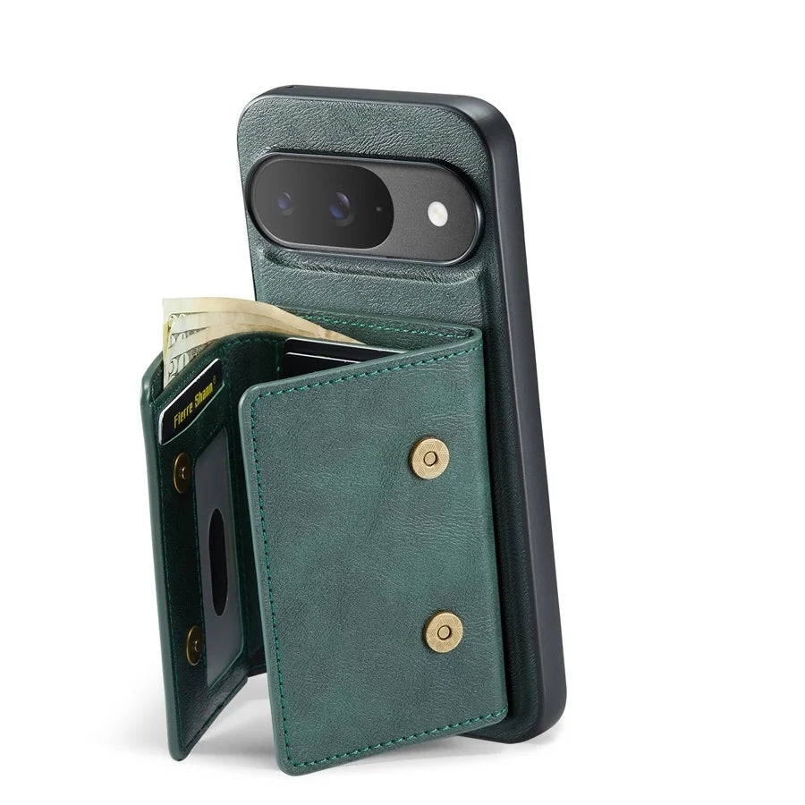 Magnetische Leder Wallet Hülle für Google Pixel 10