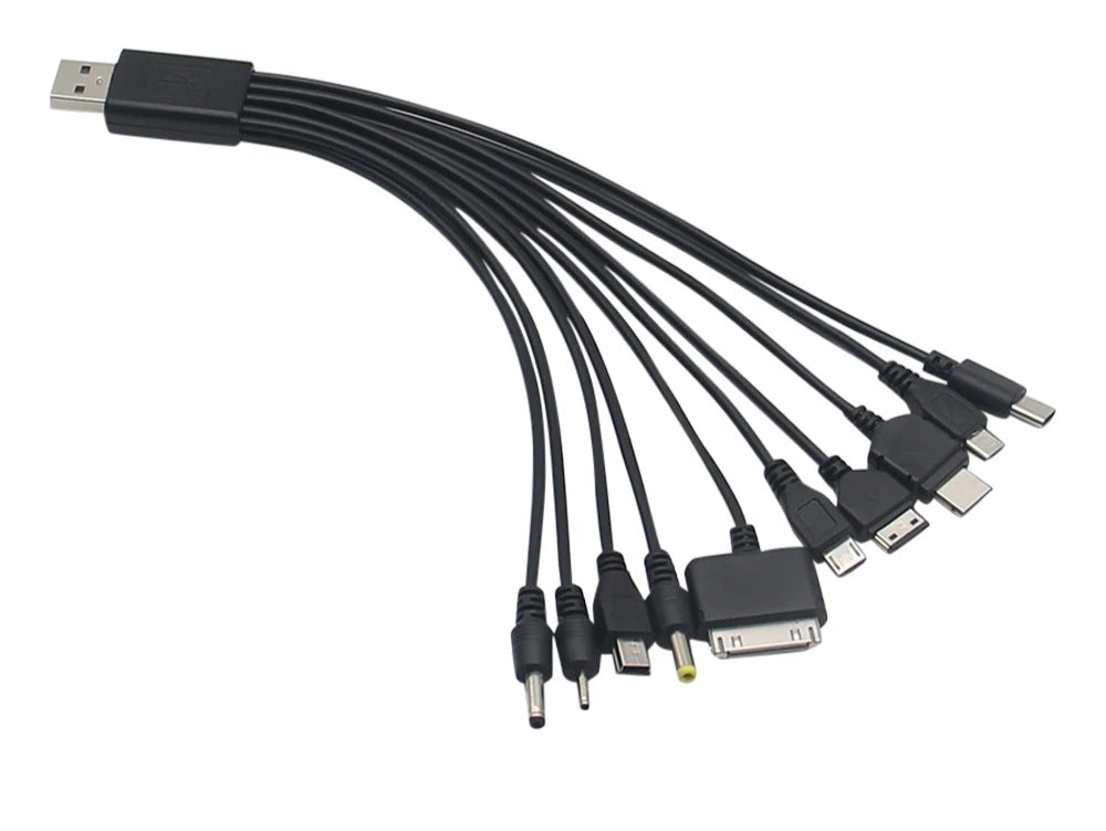 10in1 Micro USB Ladegerät Kabel für Handys