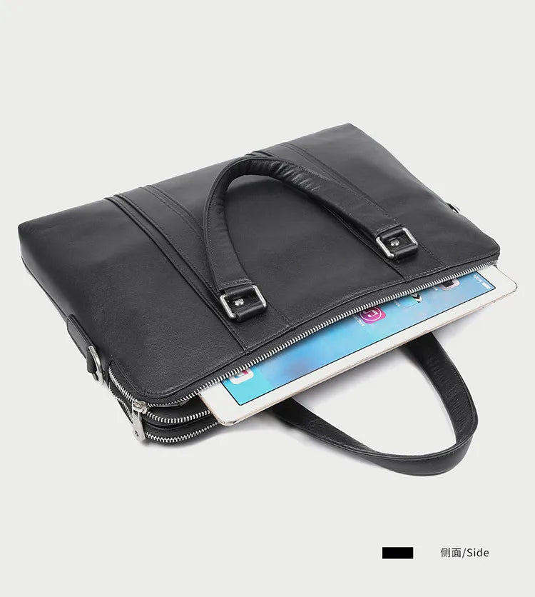 Luxus Leder Aktentasche Herren 15,6 Zoll