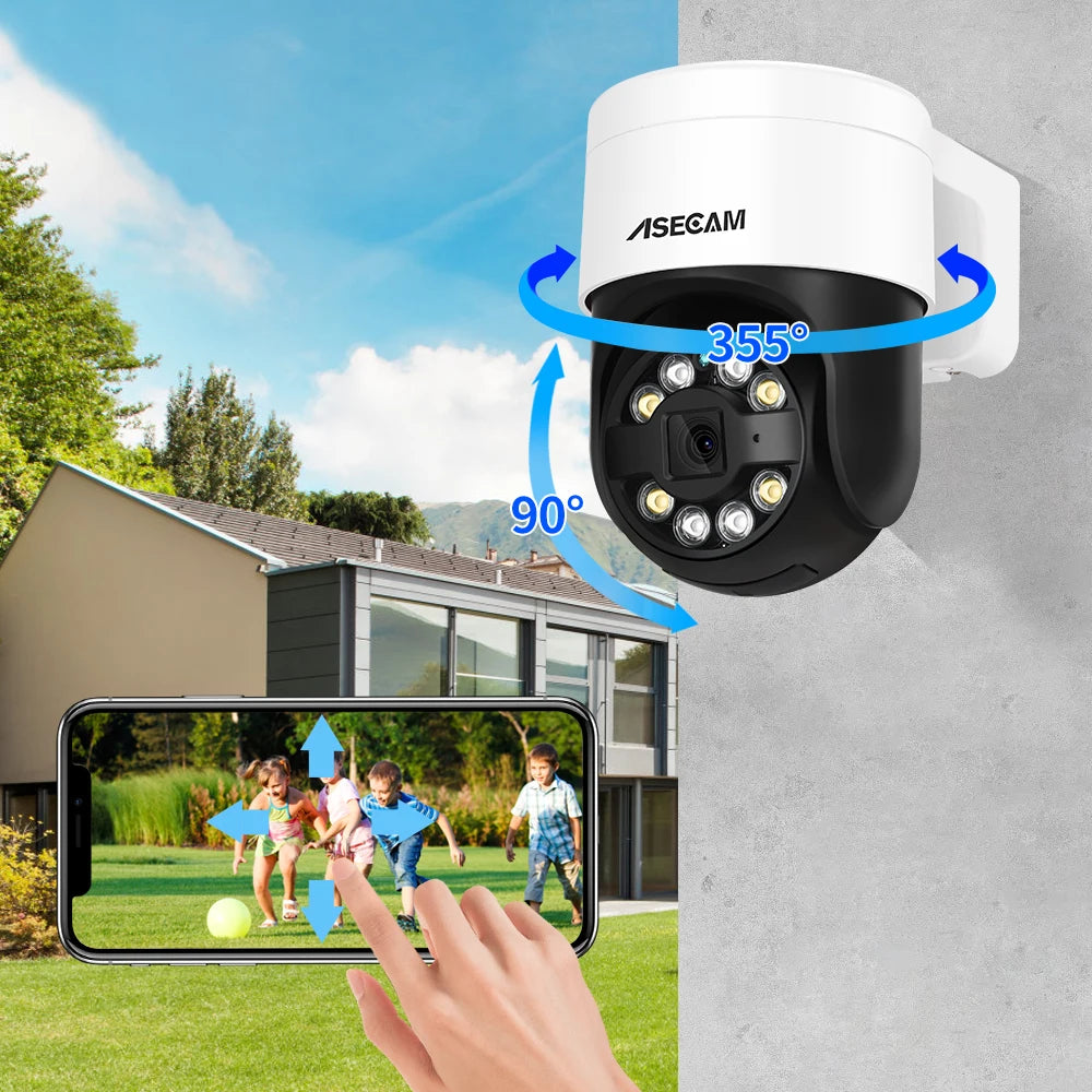 4K 8MP POE PTZ Kamera mit KI und Farbnachtsicht