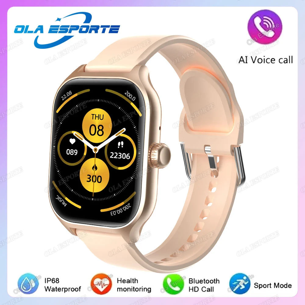 Smartwatch Herren Damen AMOLED Bildschirm 100+ Modi