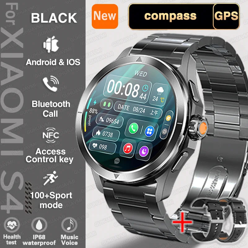 S4 Ultra Smartwatch mit GPS & AMOLED Display