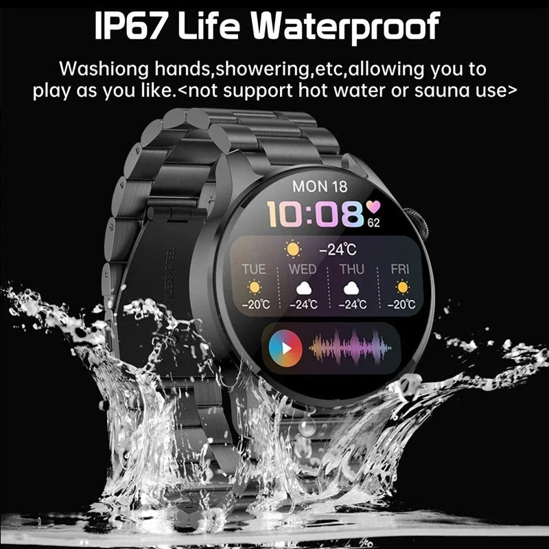 Ultradünne Smartwatch mit Bluetooth und Fitness Tracker