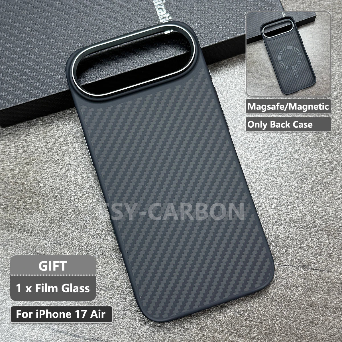Echte Kohlefaser Hülle für iPhone 17 Serie