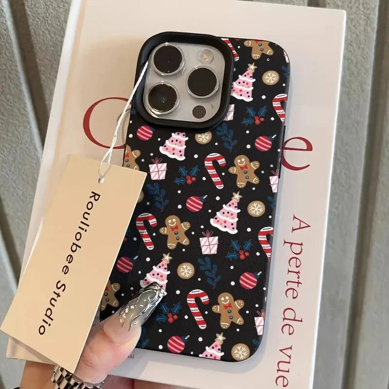 Weihnachts Lebkuchen Silikonhülle für iPhone 17