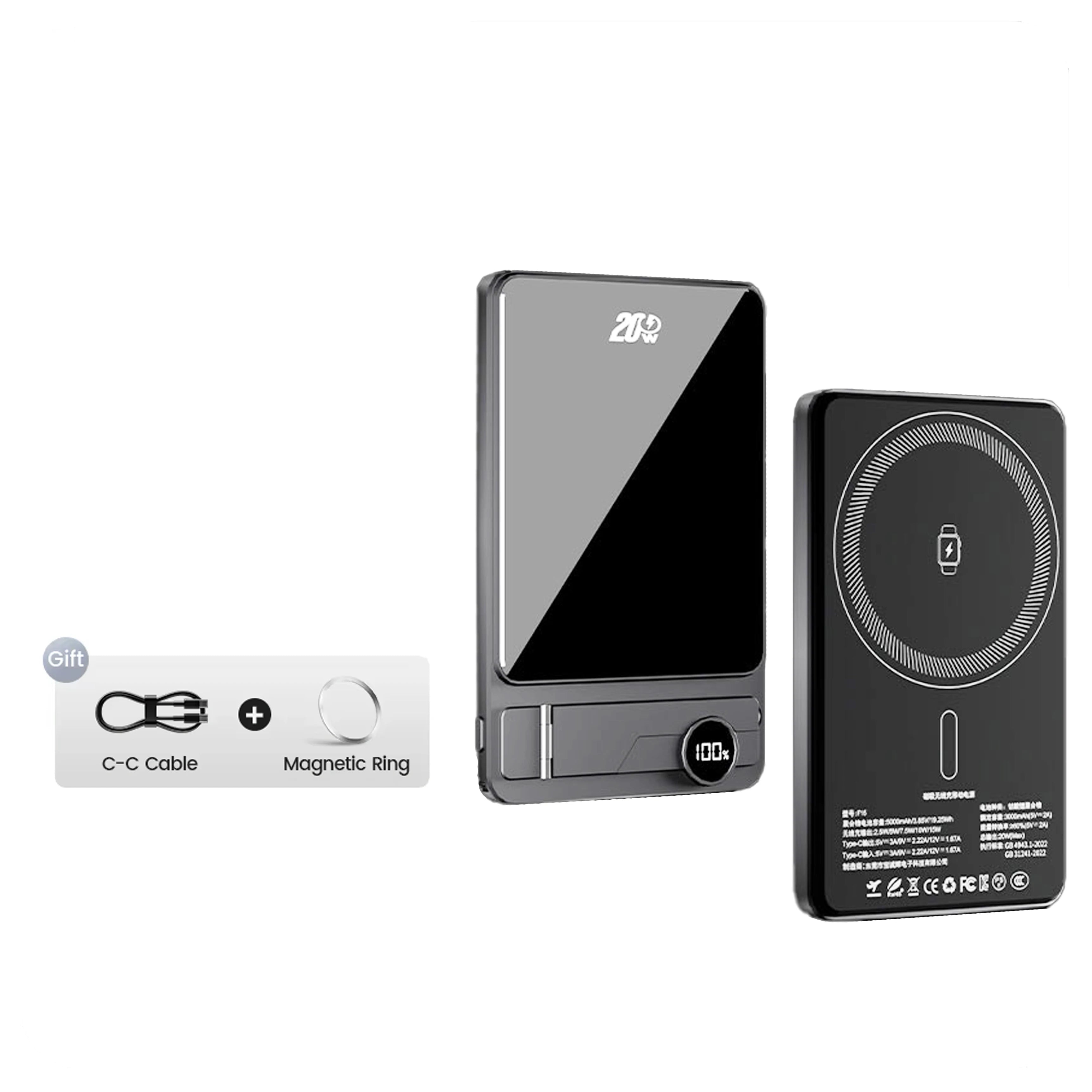 Ultra Slim Powerbank 10000mAh with MagSafe charging function