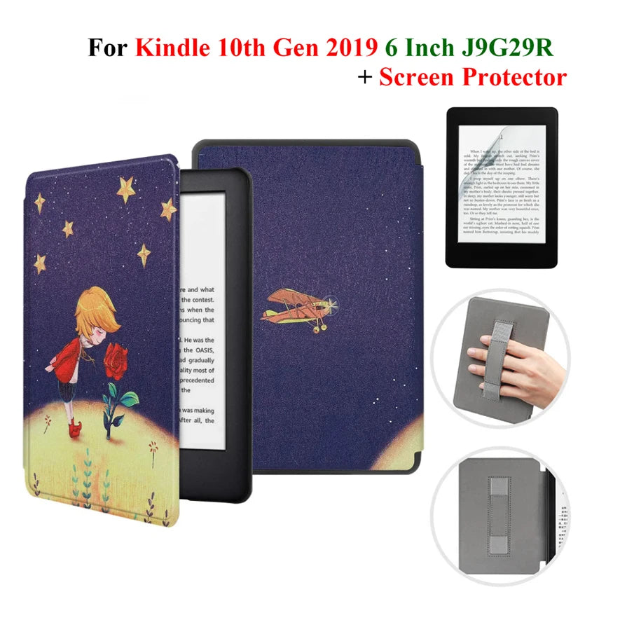 Étui + protection d'écran pour Kindle 10e génération 6 pouces