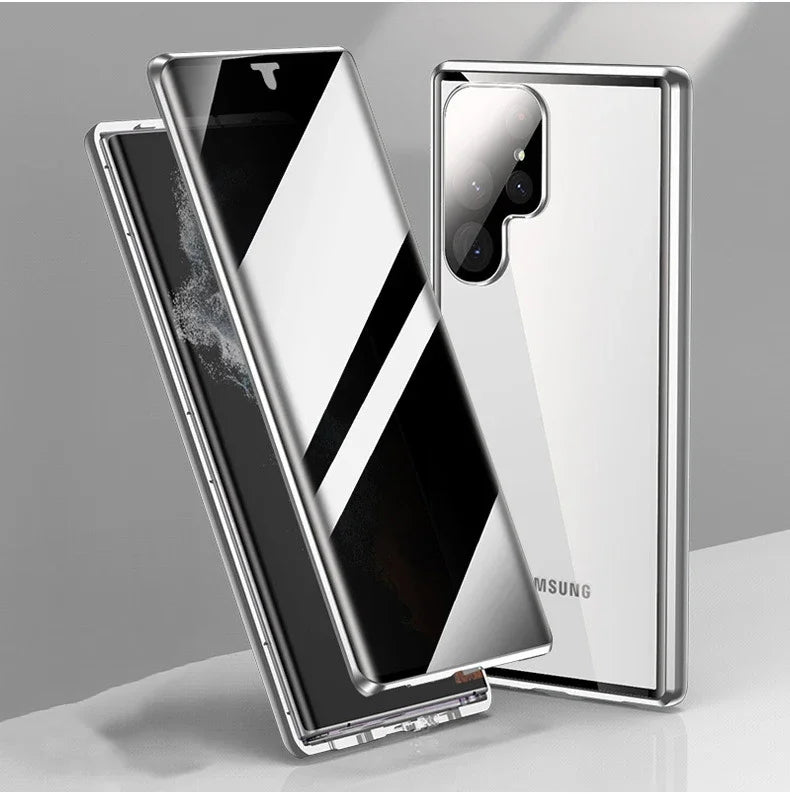 Magnetische 360° Glas Hülle für Samsung Galaxy