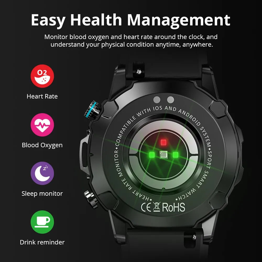 Outdoor Smartwatch 1.43" AMOLED Herren Damen Uhr