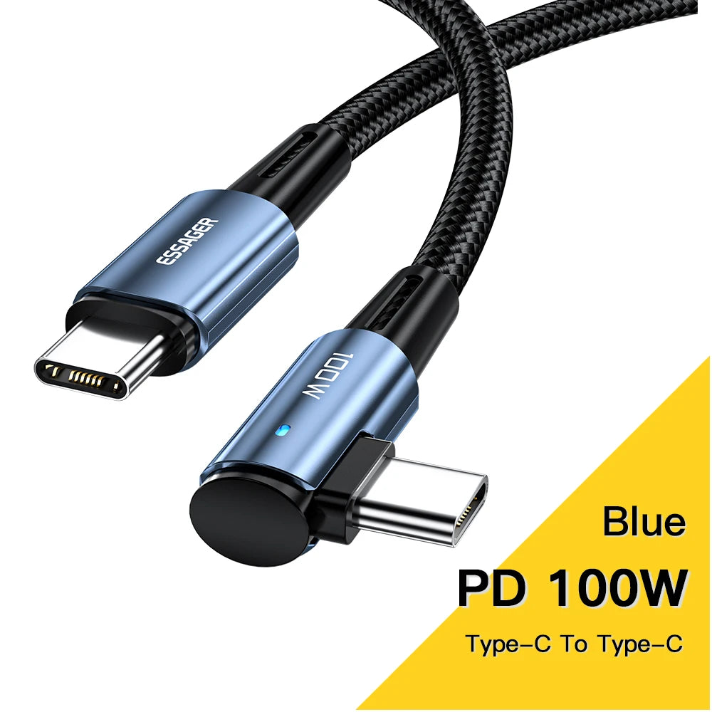 100 W USB‑C Kabel mit Winkel