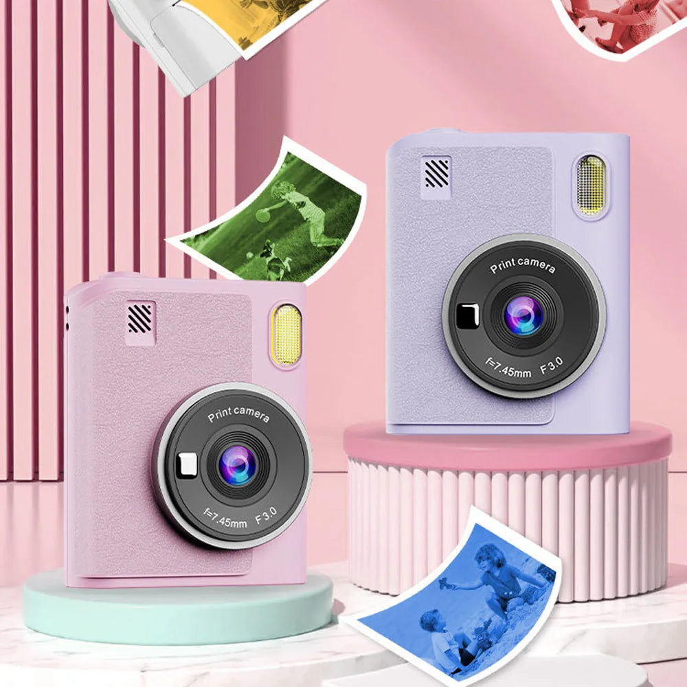 Kinder-Sofortdruckkamera mit Farbfilter und Spaß