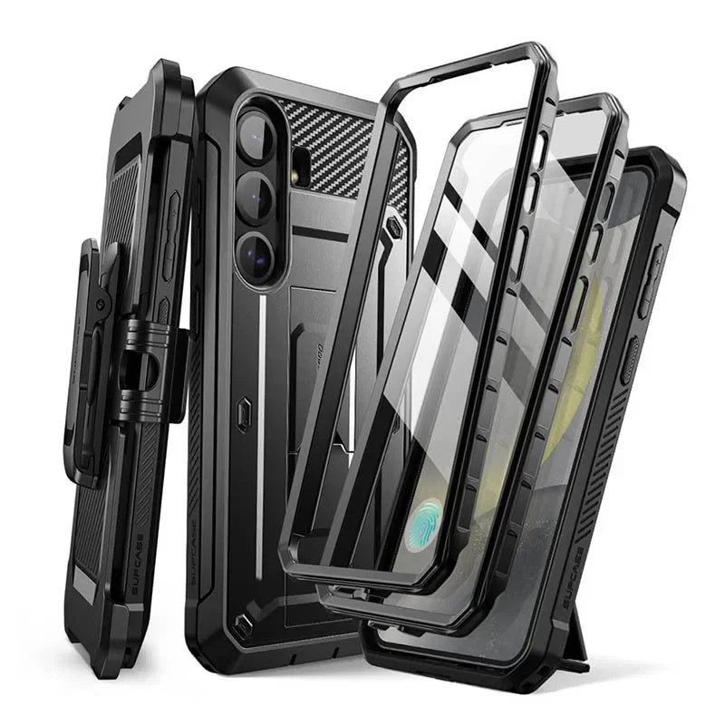 Military protective case with screen protector for Galaxy S25+