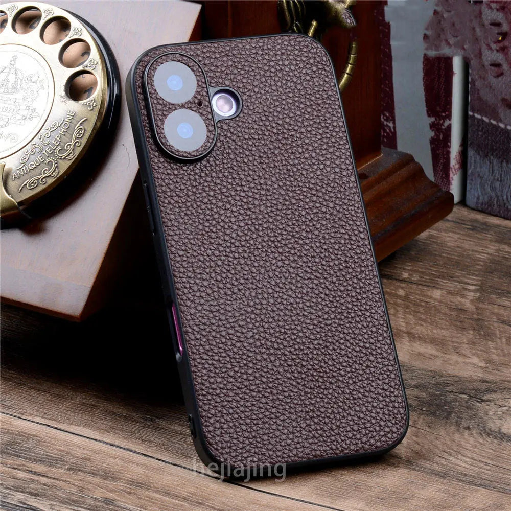 Echtleder Krokodilleder Hülle für iPhone 17 Pro Max