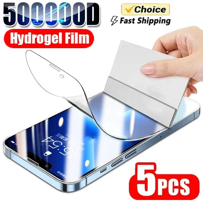 5 Stück Hydrogel Displayschutz iPhone