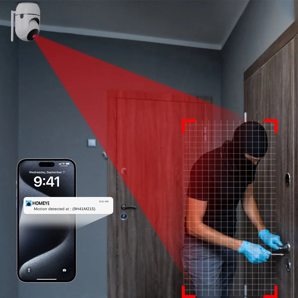 3MP WLAN Innenkamera mit KI & Nachtsicht