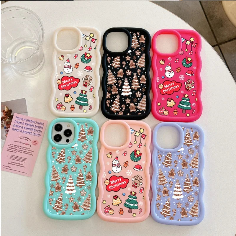 Niedliche Weihnachtsbaum Schneeflocke Hülle Samsung S25