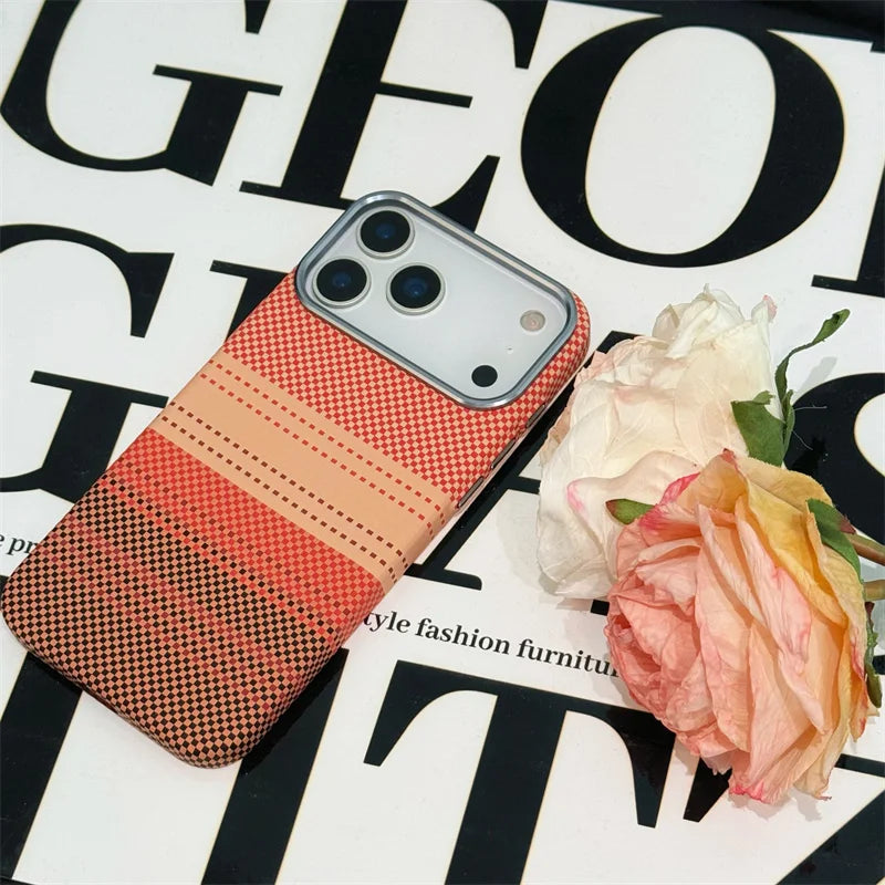 Carbon Farbverlauf Hülle für iPhone 17 Pro Max