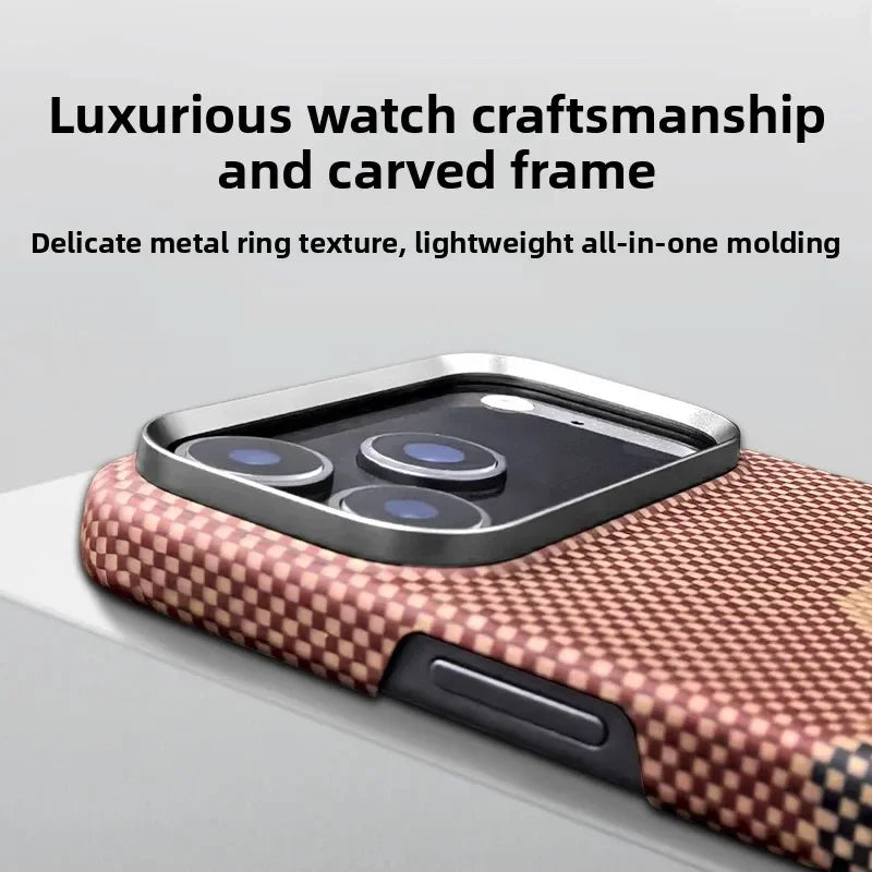 Aramid Carbon Hülle mit MagSafe für iPhone 17 Pro Max