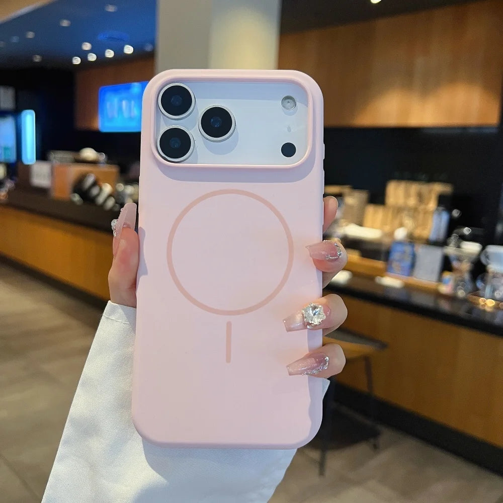 Matte Liquid Silicone Hülle für iPhone 17 Magsafe