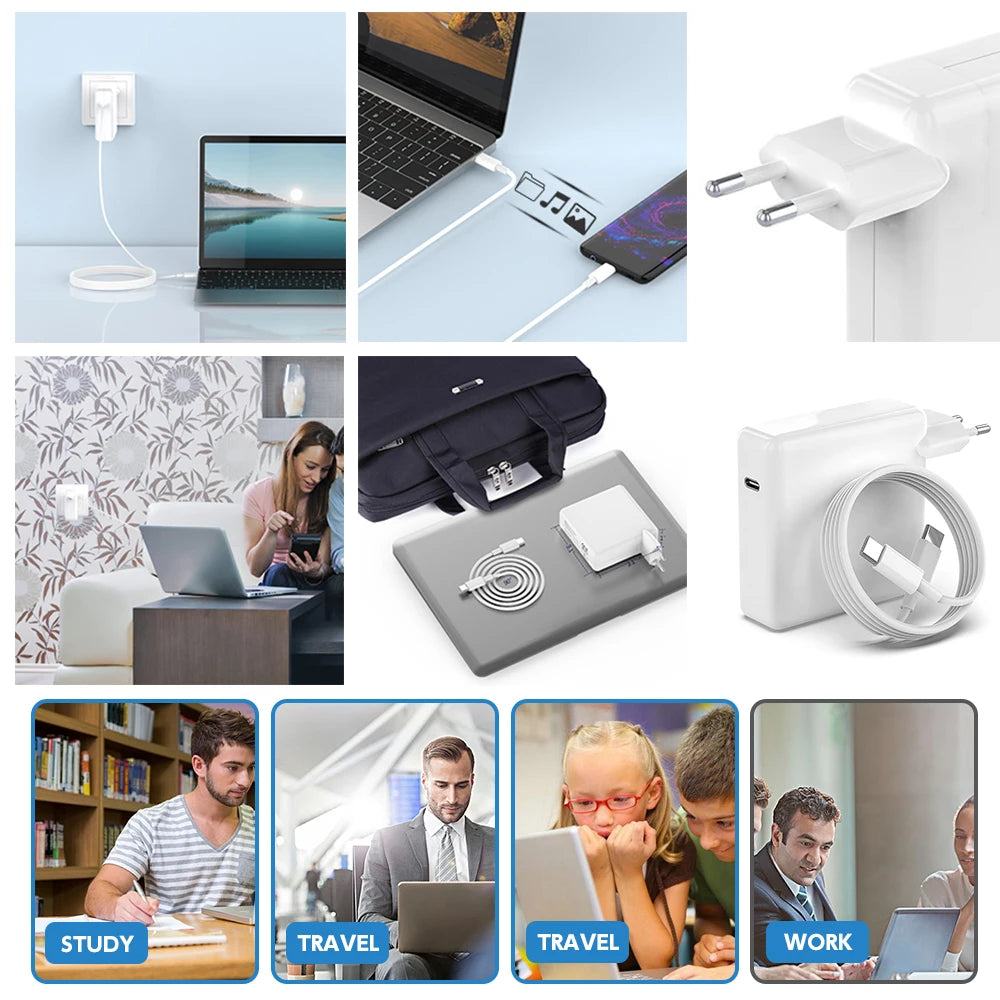 Chargeur USB-C PD 61-118 W pour MacBook