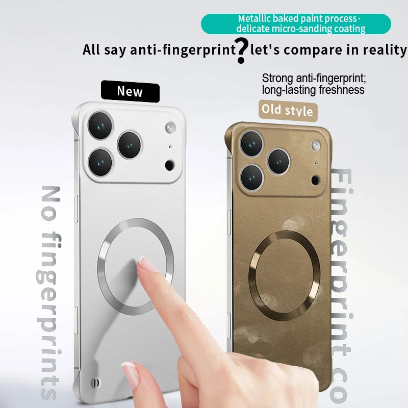 Ultra-thin magnetic metallic MagSafe case