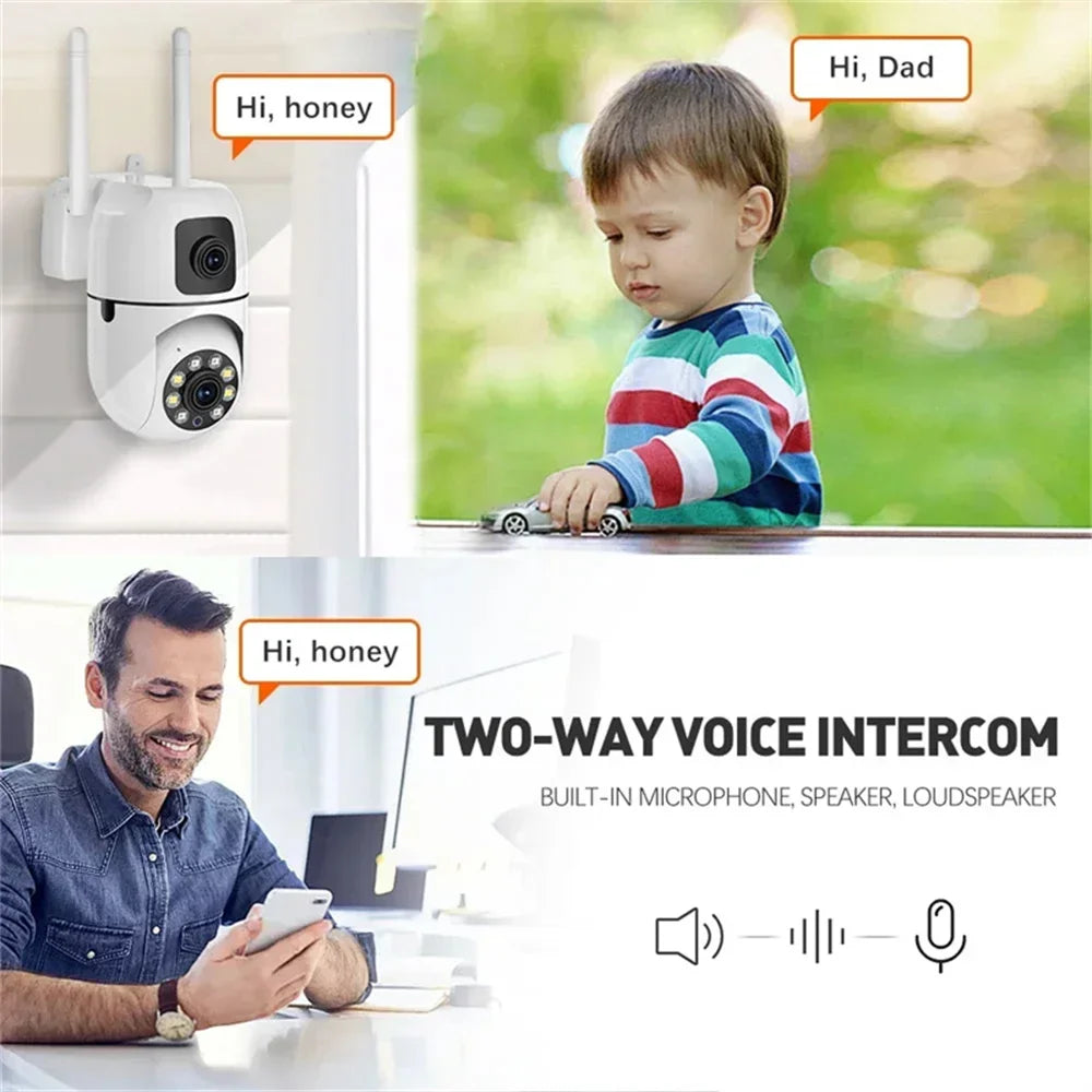8MP WLAN IP Kamera 8X Zoom Zweiwege Audio PTZ AI