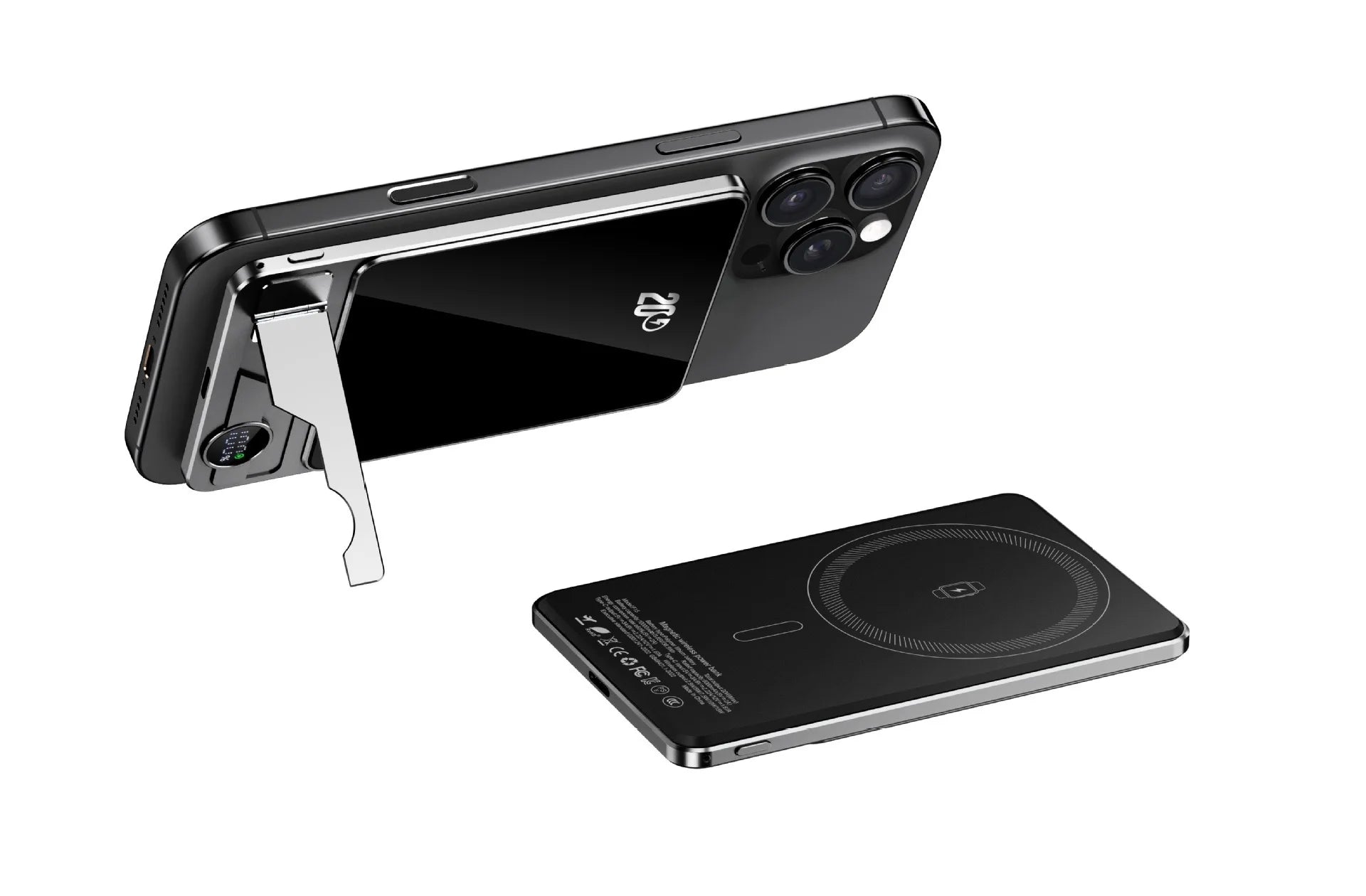 PD20W wireless power bank with holder