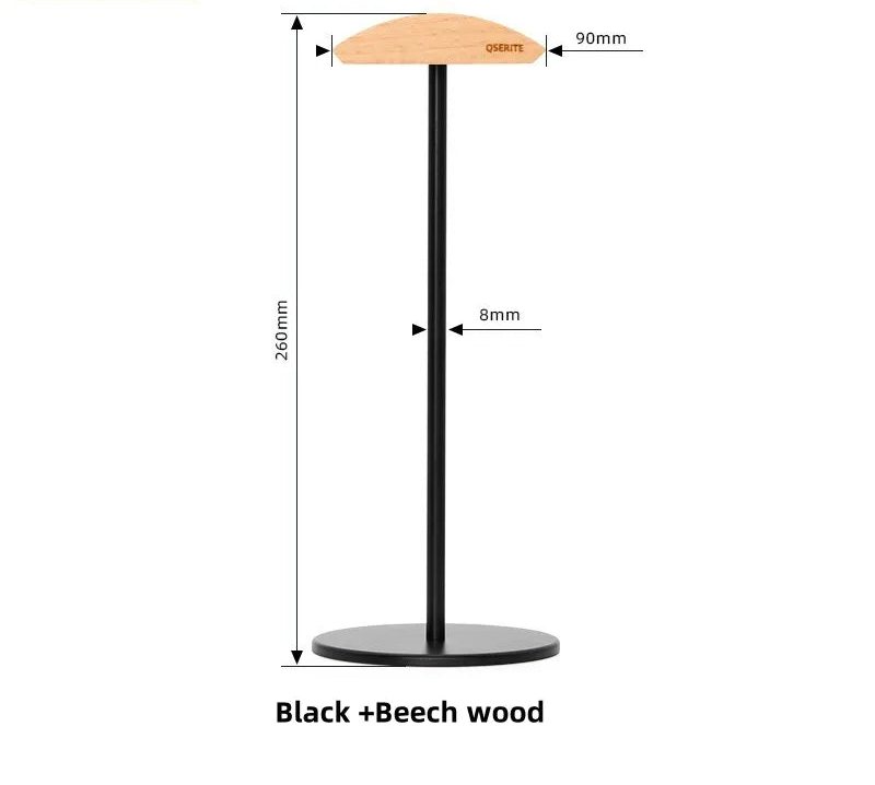 Minimalistischer Kopfhörerhalter aus Walnussholz