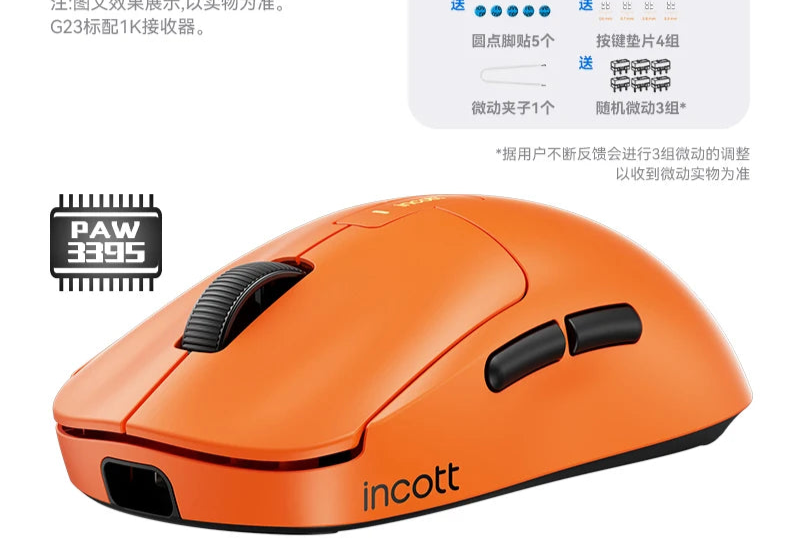 Kabellose Gaming-Maus 32000 DPI Dual-Modus Ergonomisch