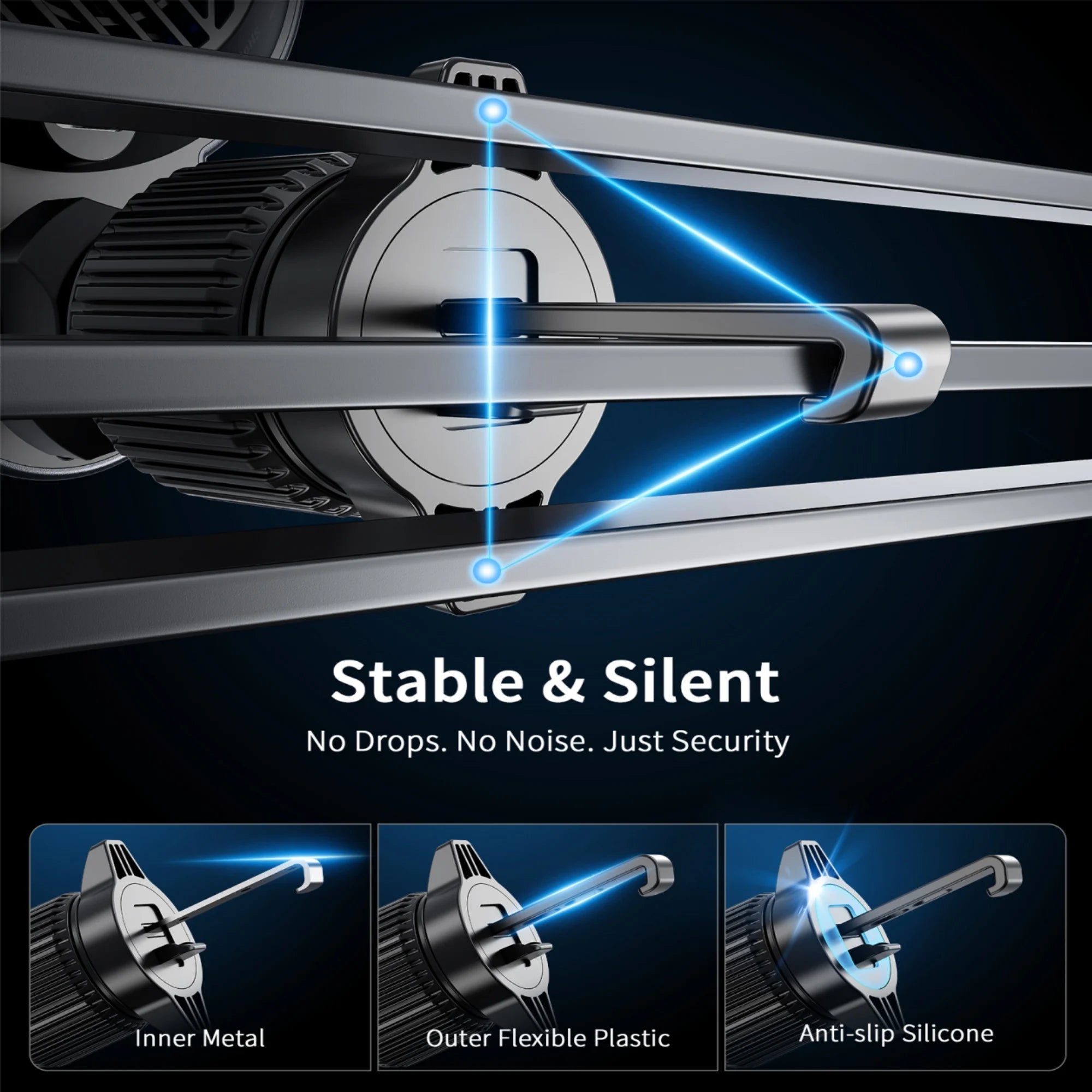 Magnetischer Auto-Ladehalter mit MagSafe & Lüfter