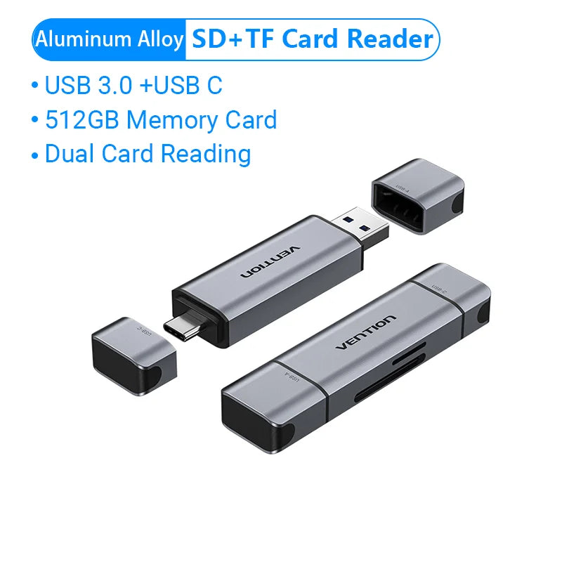 Tions USB-C Kartenleser Micro SD Adapter