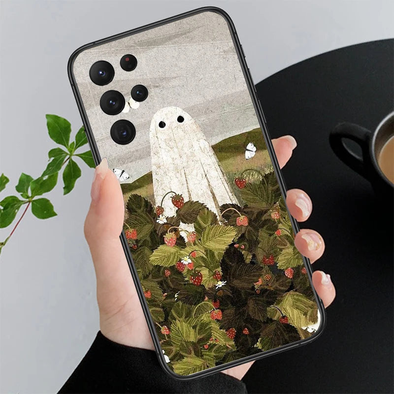 Halloween Geist Hülle für Samsung Galaxy S25–S21